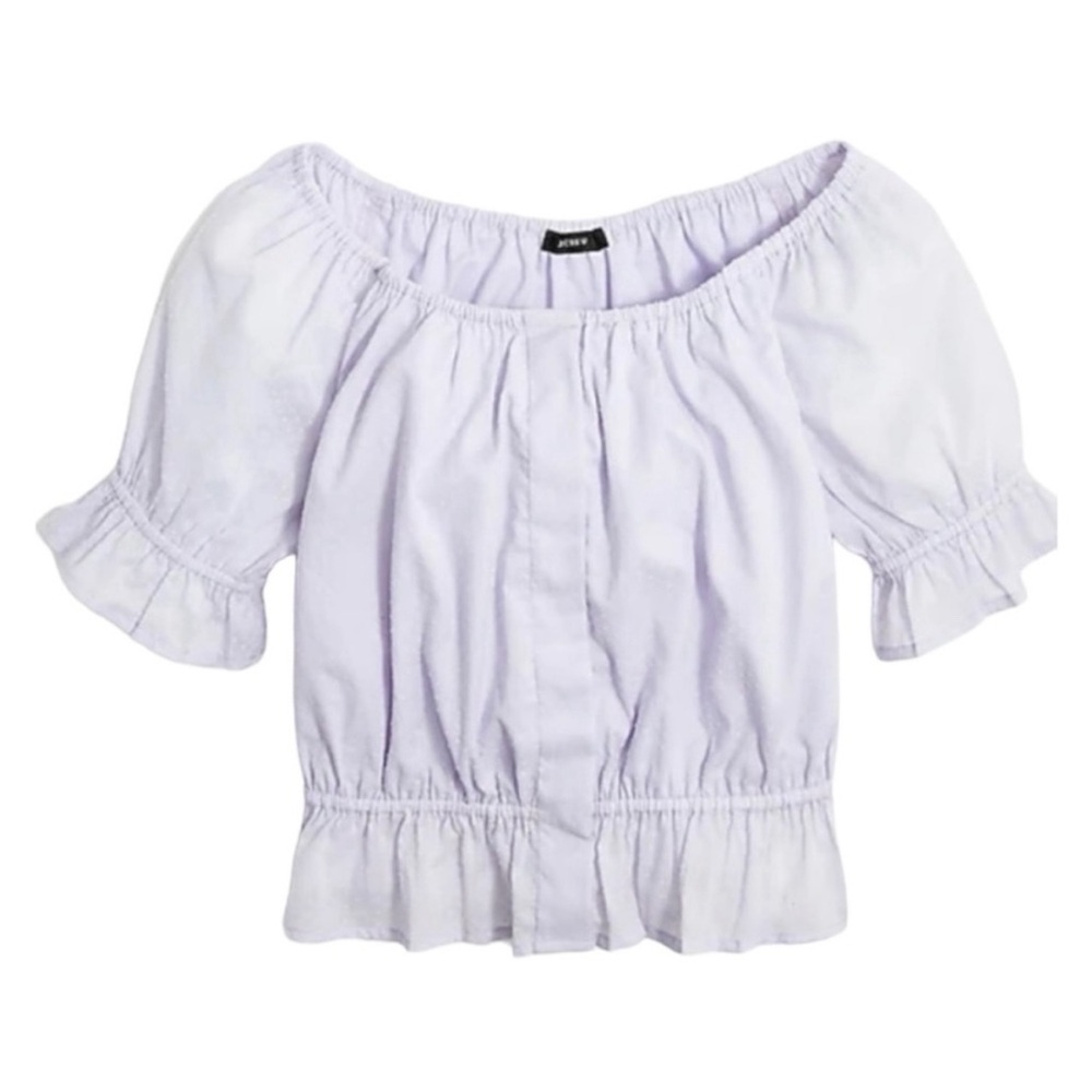 J Crew NWT Cotton Blouse | Purple | S